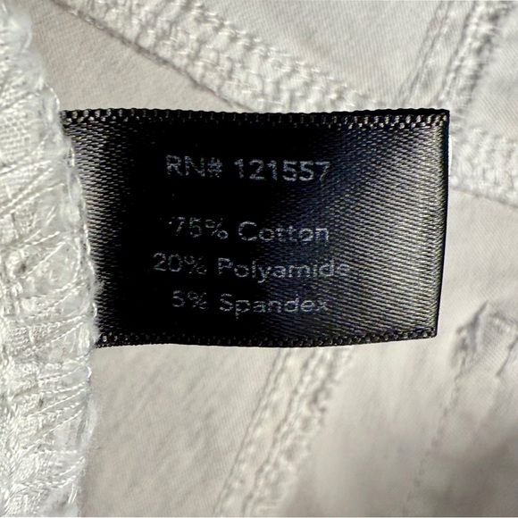 Boston Proper Metallic Coated Slim-Straight Jean | Silver | Size 8 - Picture 5 of 6